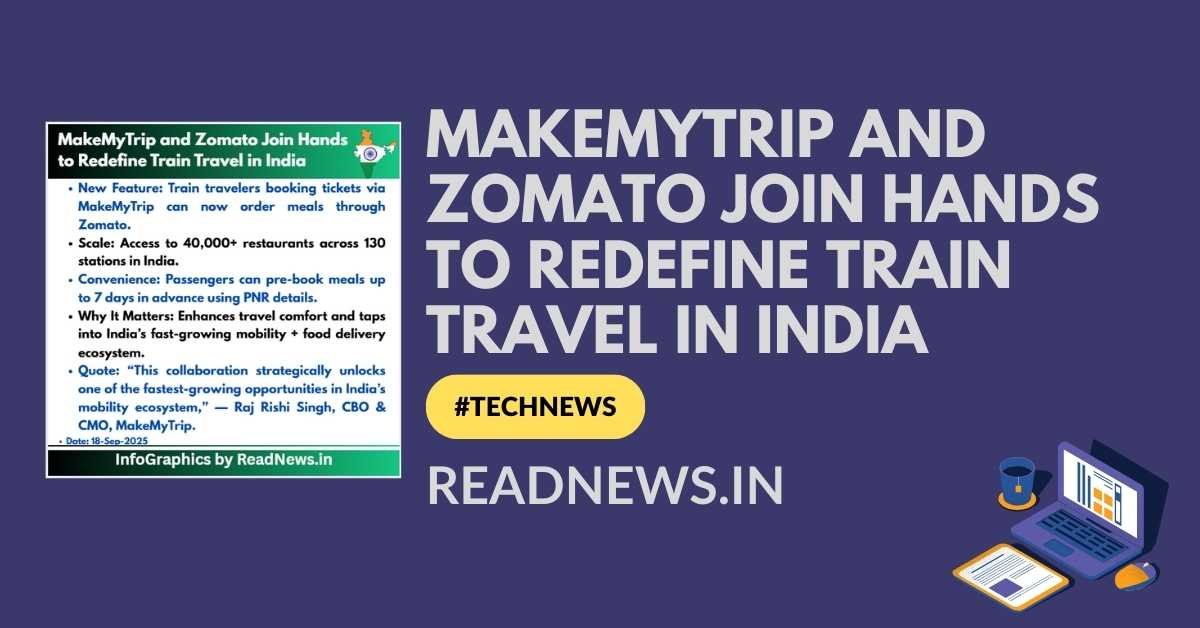 MakeMyTrip and Zomato Join Hands to Redefine Train Travel in India