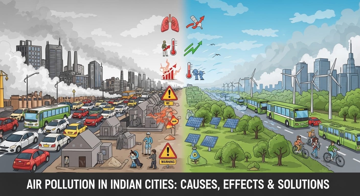 Air Pollution in Indian Cities: Causes, Effects & Solutions