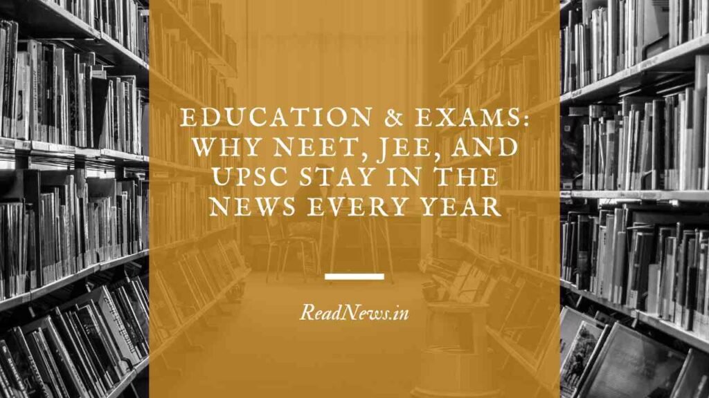 Education & Exams Why NEET, JEE, and UPSC Stay in the News Every Year