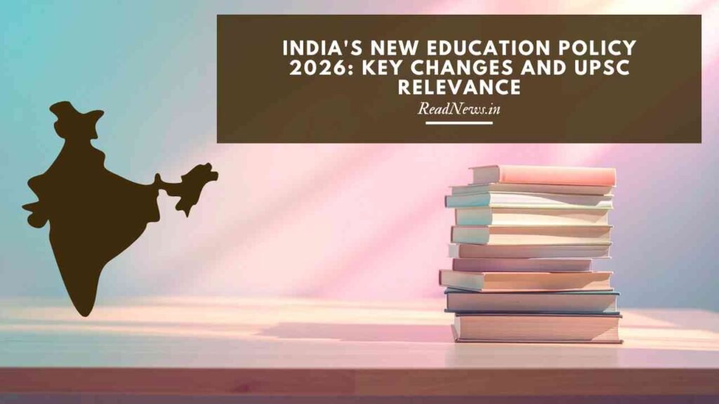 Indias New Education Policy 2026 Key Changes and UPSC Relevance