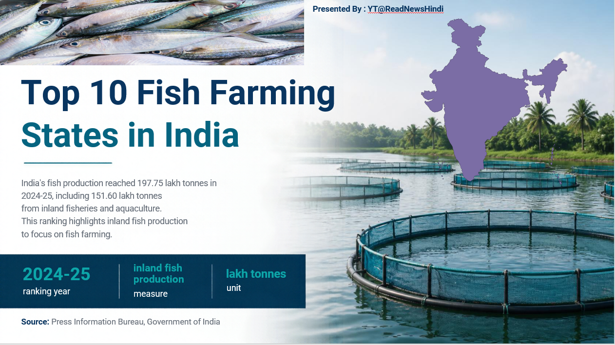 Top 10 Fish Farming States in India: Andhra Pradesh Leads with 48.88 Lakh Tonnes